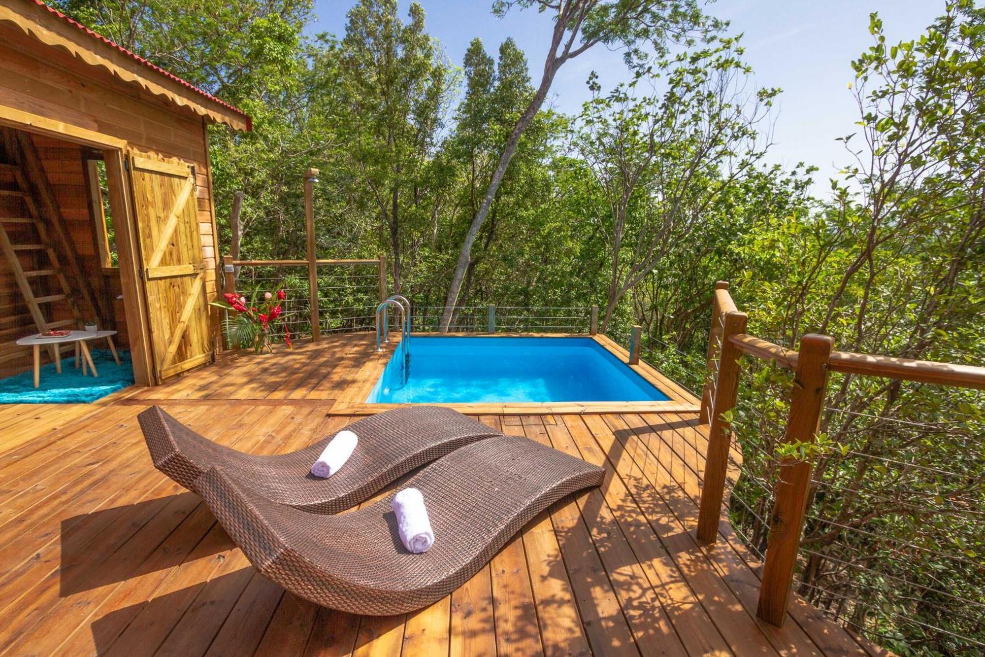 Au Jardin Des Colibris Ecolodge&Spa Deshaies Luaran gambar